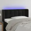 Image de vidaXL Tête de lit LED Noir