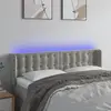 Image de vidaXL Tête de lit LED - Gris clair