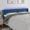 Image de vidaXL Tête de lit à LED - Bleu foncé
