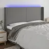 Image de vidaXL Tête de lit à LED - Gris foncé