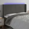 Image de vidaXL Tête de lit à LED - Gris foncé
