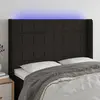 Image de vidaXL Tête de lit à LED - Noir