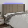 Image de vidaXL Tête de lit à LED - Taupe