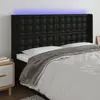 Image de vidaXL Tête de lit à LED - Noir