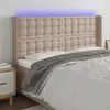Image de vidaXL Tête de lit LED - Cappuccino