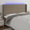 Image de VidaXL Tête de lit à LED - Taupe