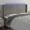 Image de vidaXL Tête de lit à LED - Gris clair