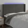 Image de vidaXL LED Headboard - Dark Grey