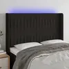 Image de vidaXL Tête de lit à LED - Noir