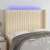 Image de vidaXL Tête de lit à LED - Crème
