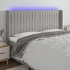 Image de vidaXL Tête de lit LED - Gris clair