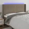 Image de vidaXL Tête de lit à LED - Taupe