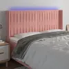 Image de vidaXL Tête de lit à LED Rose - 183x16x118/128 cm