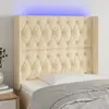 Image de vidaXL 3124379 - Tête de lit à LED Crème
