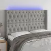 Image de vidaXL Tête de lit à LED - Gris clair