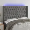 Image de vidaXL Tête de lit à LED - Gris foncé