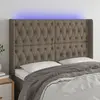 Image de vidaXL Tête de lit LED Taupe