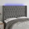 Image de vidaXL Tête de lit à LED - Gris foncé
