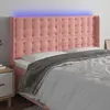 Image de vidaXL Tête de lit LED - 183x16 cm - Rose