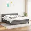 Image de VIDAXL Sommier à lattes 180x200 cm Tissu - Gris foncé