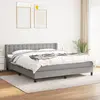 Image de VIDAXL Sommier et Matelas - Gris Clair