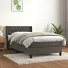 Image de vidaXL Velours Gris Foncé