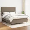 Image de vidaXL Sommier 140x200cm Tissu - Taupe