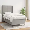 Image de vidaXL Lit sommier avec matelas - Gris clair