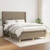 Image de vidaXL Sommier à lattes de lit taupe 140x190 cm