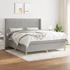 Image de VIDAXL Sommier Gris clair - 180x200 cm