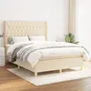 Image de VidaXL Sommier à lattes et matelas - Crème
