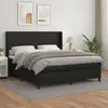 Image de VidaXL Sommier à Lattes avec Matelas Similicuir Noir