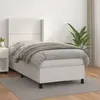 Image de VIDAXL Lit Blanc 100x200cm - Similicuir