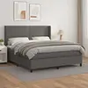 Image de VIDAXL Sommier à lattes avec matelas - Gris 180x200 cm