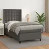Image de vidaXL Sommier à lattes avec matelas - Gris similicuir