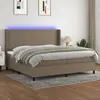 Image de VIDAXL Sommier LED - Taupe
