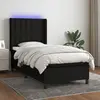 Image de VIDAXL Sommier à lattes LED - Noir 90x190 cm