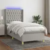 Image de vidaXL Sommier à lattes avec matelas et LED 80x200cm