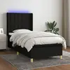 Image de vidaXL Sommier à lattes LED 80x200 cm - Noir
