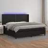 Image de VIDAXL vidaXL Sommier avec matelas et LED - Noir 200x200 cm