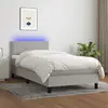 Image de VIDAXL vidaXL Sommier LED - Gris clair 90x190 cm