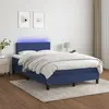 Image de vidaXL Sommier à lattes avec matelas LED - Bleu 120x200 cm