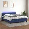 Image de VIDAXL Sommier avec matelas LED - Bleu 180x200 cm
