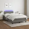 Image de vidaXL Sommier lit LED - Gris foncé