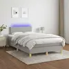 Image de vidaXL Sommier à lattes LED gris clair