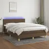 Image de vidaXL Sommier 140x200 - Marron foncé