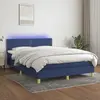 Image de VidaXL Sommier avec matelas LED 140x190 cm - Bleu