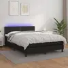Image de VIDAXL Lit LED Noir 140x200 cm