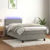 Image de vidaXL Sommier à lattes de lit 80x200 cm - Gris Clair