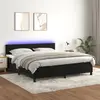 Image de VIDAXL vidaXL Sommier avec matelas et LED - Noir 160x200 cm